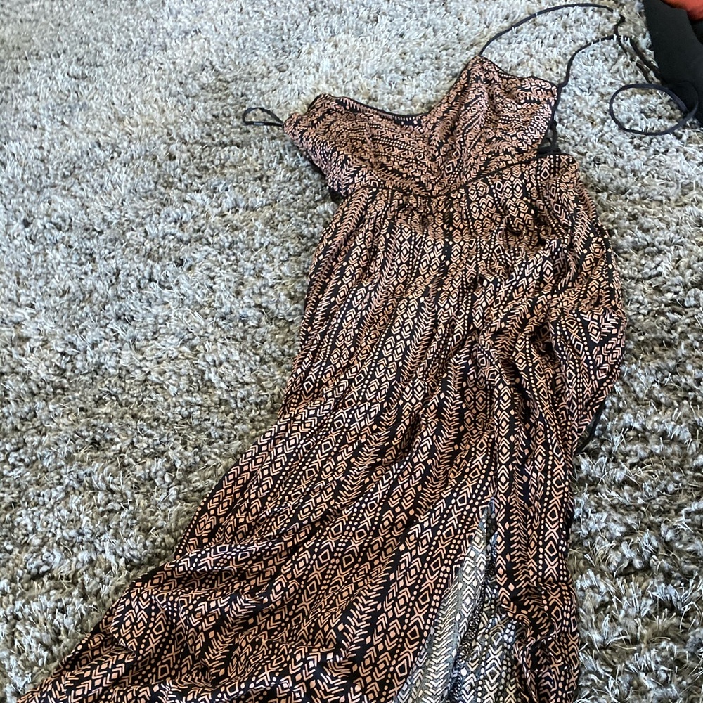 Forever 21 Long flow backless dress